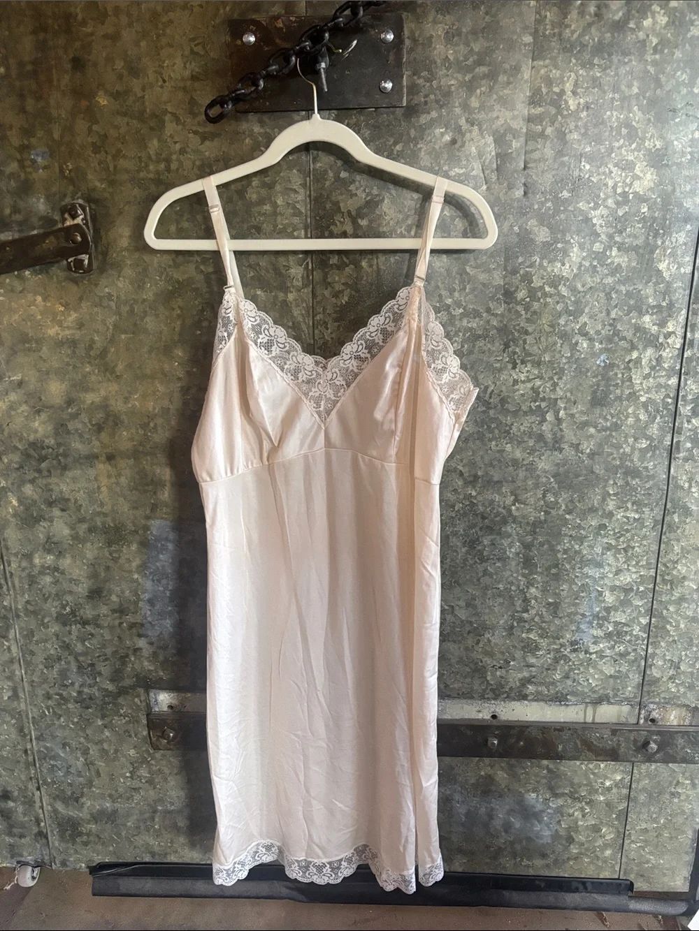 🎀Vintage 🎀 Nightie Slip Dress Lace Trim Size 40